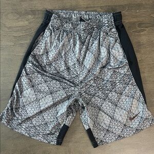 Nike Men's Black and Gray Athletic Shorts
